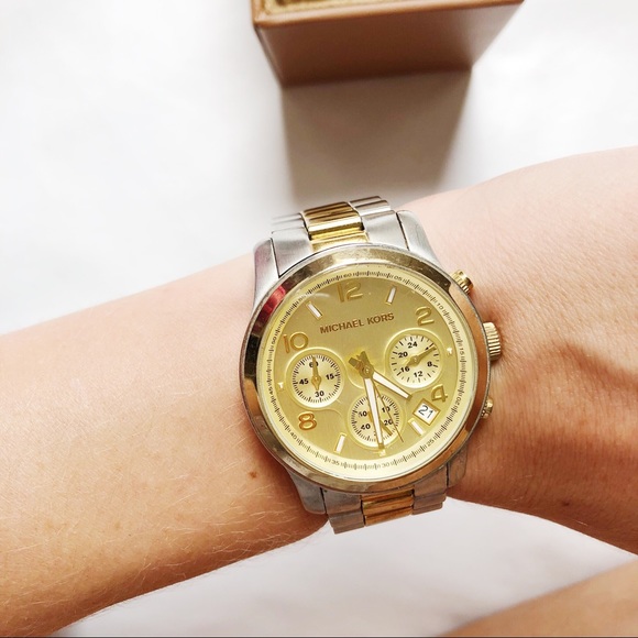 Michael Kors Accessories - MICHAEL KORS Silver & Gold Women’s Watch